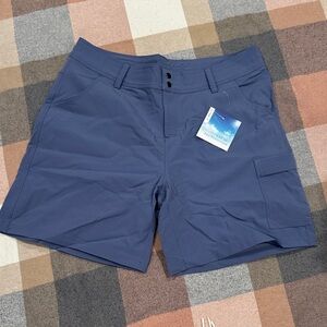 Stylish Blue Women's Cargo Shorts